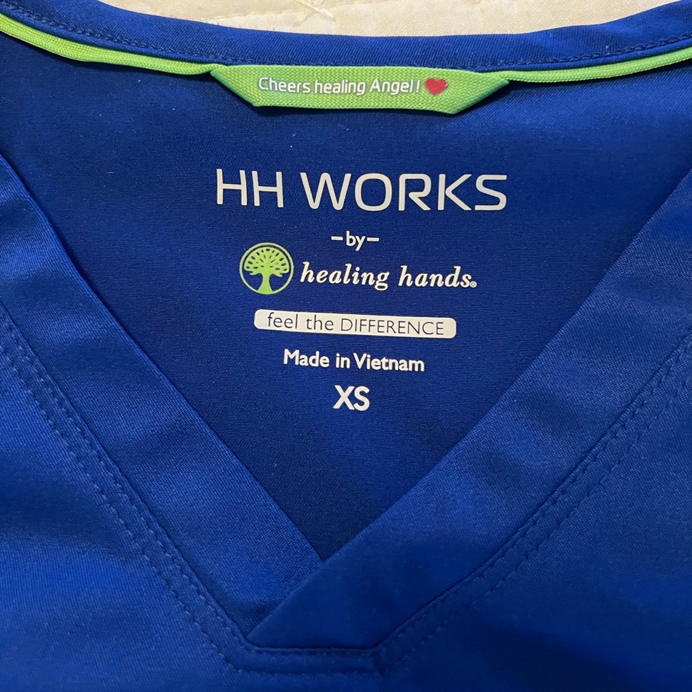 Healing hands scrub top